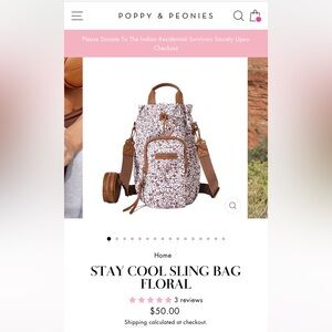 🌸 Poppy & Peonies Stay Cool Sling Floral 🌺